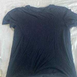 2 large All Saints T-Shirts in black and light blue